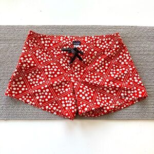 Patagonia Red and White Patterned Women's Shorts